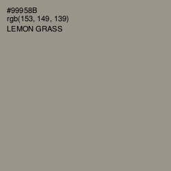#99958B - Lemon Grass Color Image